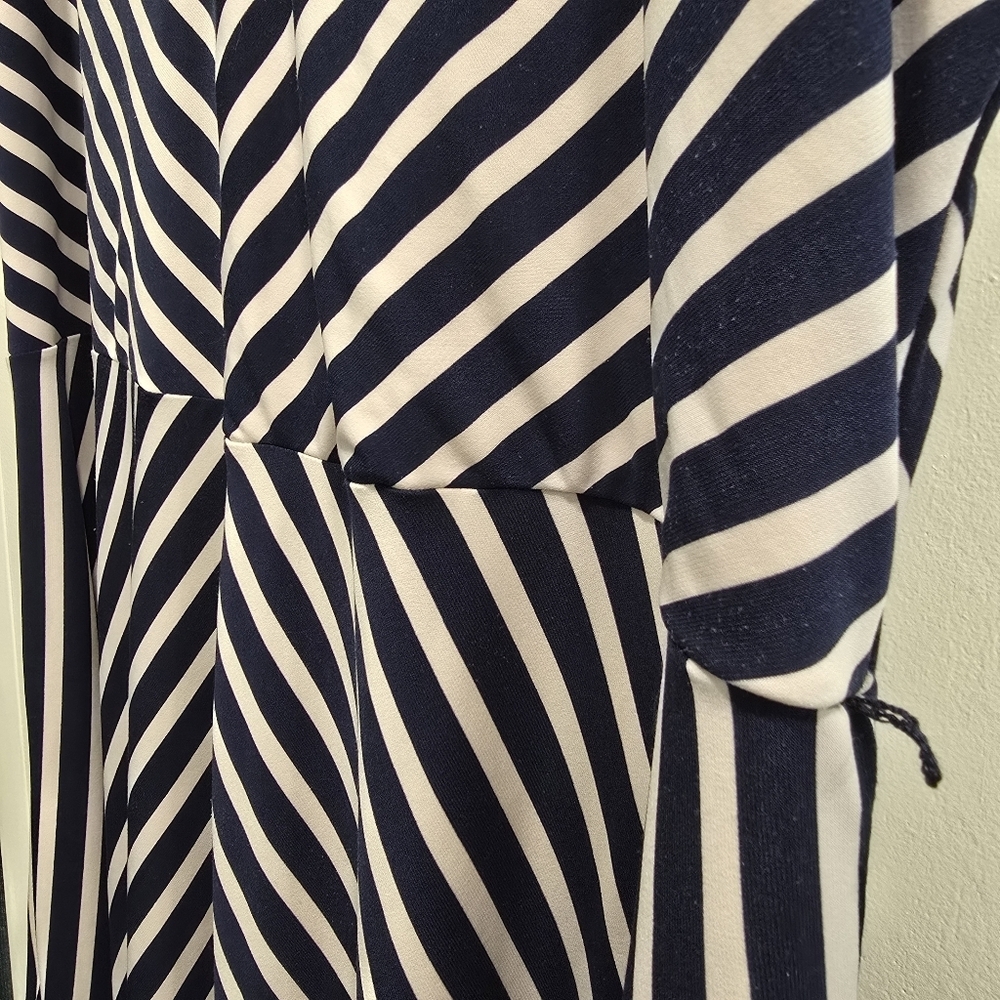 Lauren Ralph Lauren Navy Blue And White Stripe Dress Size 3X - Picture 4 of 12